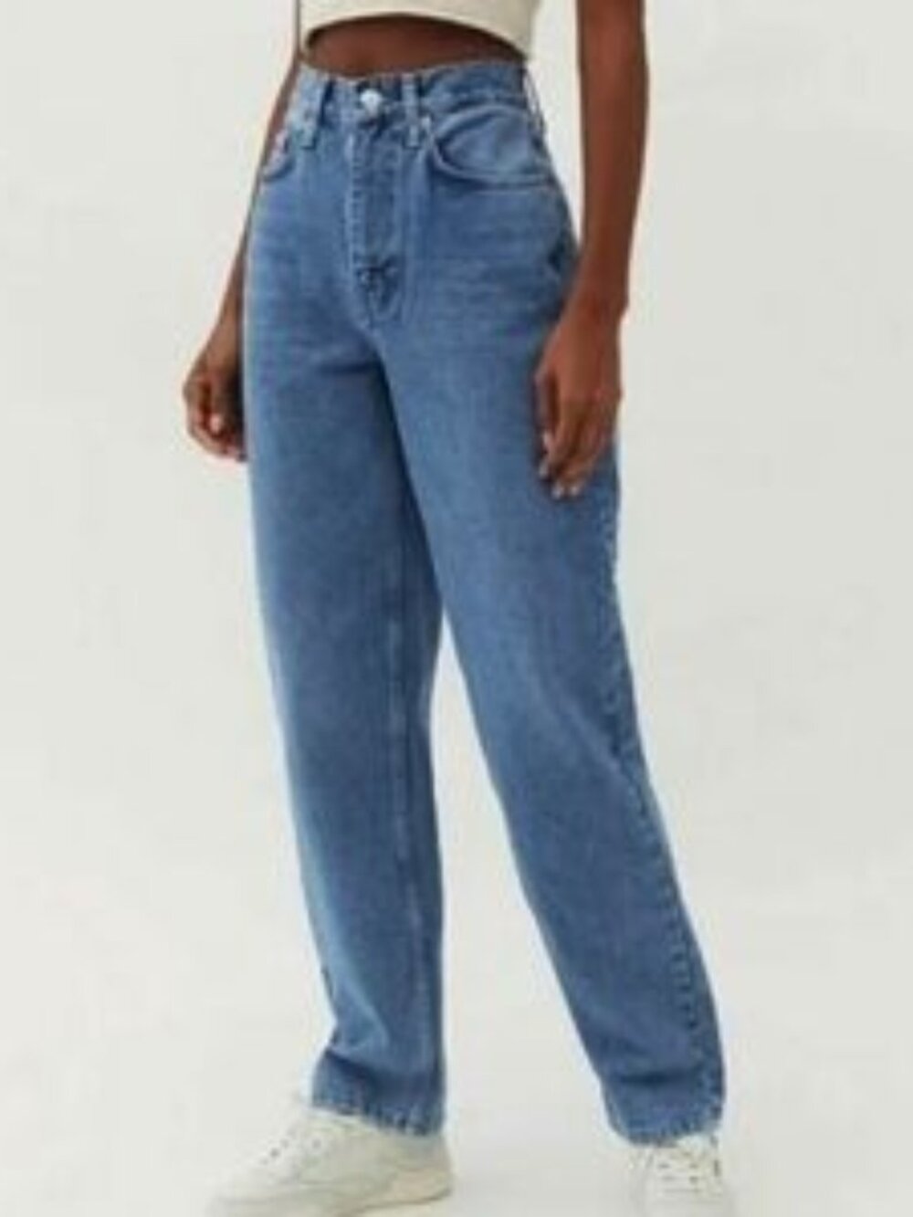 BDG Jeans Blue Urban Outfitters High‎ Rise Baggy Light Wash Denim-Womens 26